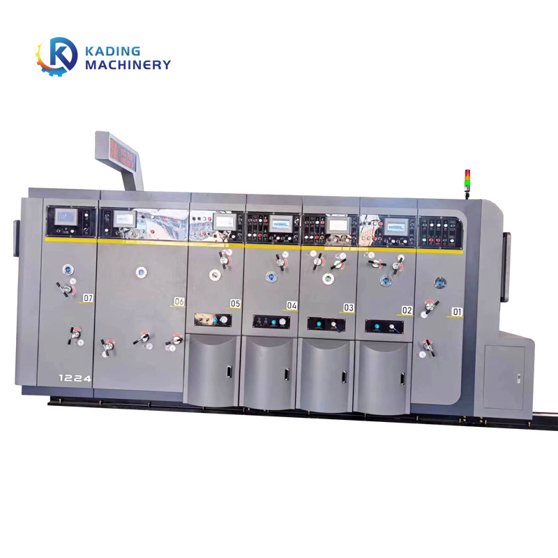 1-6 цвета гофрировали печатную машину коробки Flexo Paperboard с 3 цветами