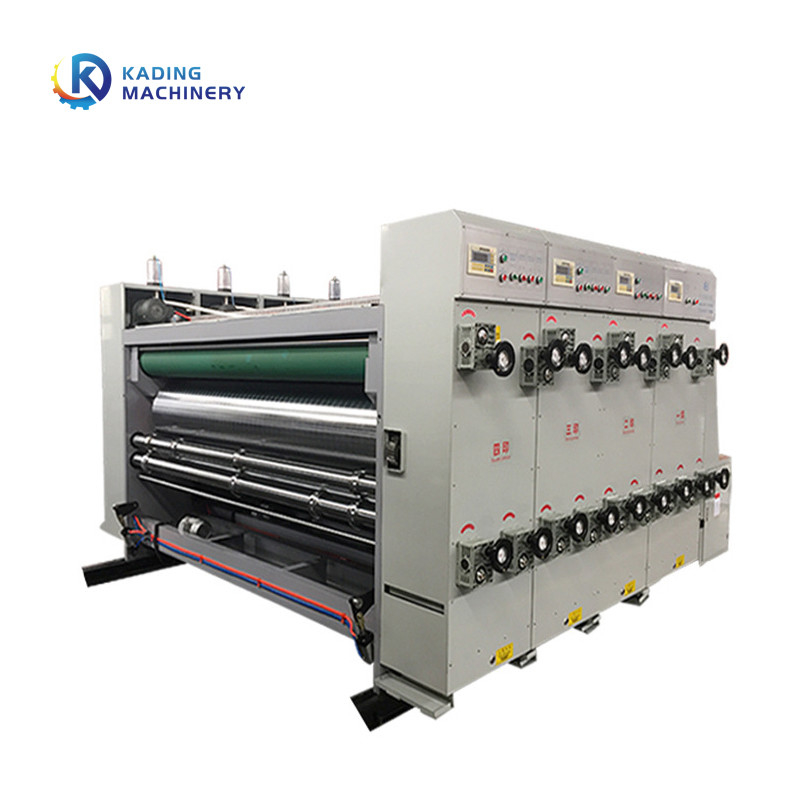 1-6 печатная машина Flexo цветов для рифленой коробки со структурой регулировки участка и системой снабжения чернил