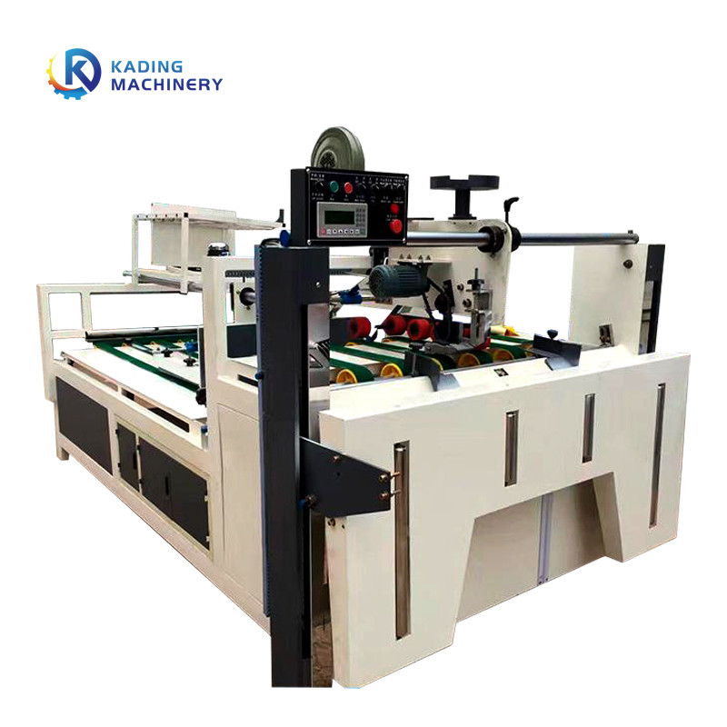 Semi автоматическая рифленая папка Gluer коробки для коробки коробки 2600mm 2800mm с ручной питаться