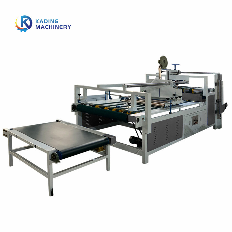 Semi автоматическая рифленая папка Gluer коробки для коробки коробки 2600mm 2800mm с ручной питаться